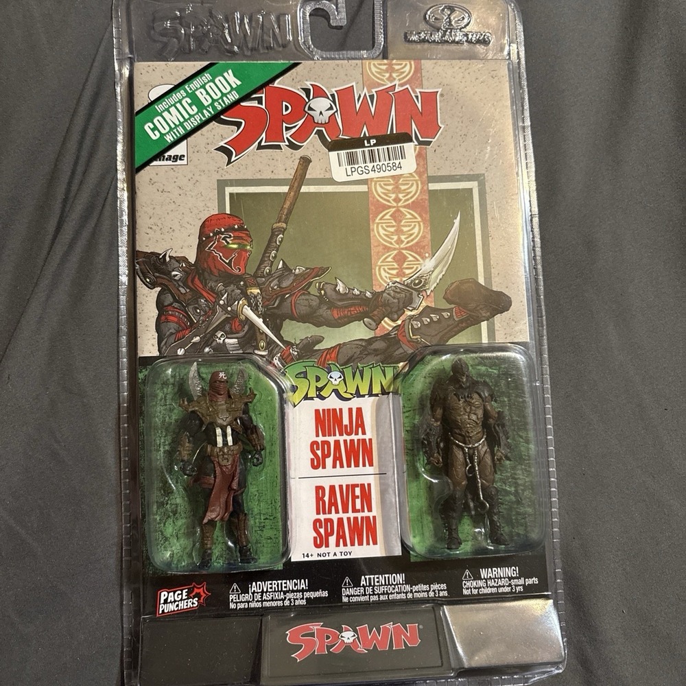 McFarlane Page Punchers 2-Pack Ninja Spawn & Raven Spawn Figures Comic SEALED
